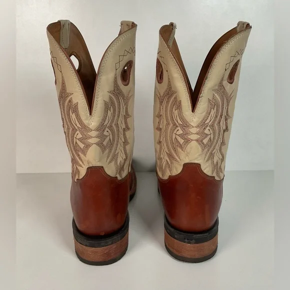 Tony Lama Sunset Renegade Roper Boots 14 D USA Made Punchy